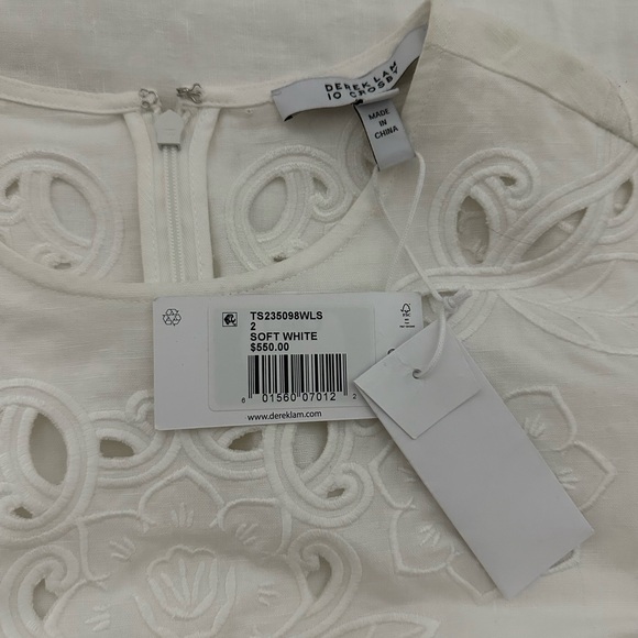 Everett Eyelet Dress in Soft White - Picture 3 of 3